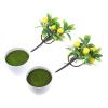 ibasenice 2 Artificial Lemon Trees in Pots, Yellow, 24 cm view 1