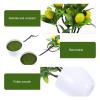ibasenice 2 Artificial Lemon Trees in Pots, Yellow, 24 cm view 2