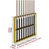 Pool Cue Rack, Wall-Mounted Metal Holder with U-Shaped Slots view 2