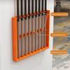Pool Cue Rack, Wall-Mounted Metal Holder with U-Shaped Slots view 3