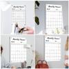 Zerodeko Transparent Acrylic Note Board, Wipeable Hanging Monthly Planner Memo Board, Odorless, 1 Set view 3