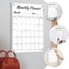 Zerodeko Transparent Acrylic Note Board, Wipeable Hanging Monthly Planner Memo Board, Odorless, 1 Set view 4
