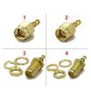 2/10 pcs SMA Female RP Socket, Soldered, for RG178 Wire Connection, Straight Coaxial Cable (RP-SMA Female, 2 pcs) view 3