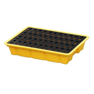 GJZQDKX Modular Spill Containment Platform, Leak-Proof Plastic Tray for Oil Drums, 49 x 35.5 x 9.5 cm