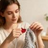Ergonomic Yarn Guide Ring for Knitting & Crocheting view 2