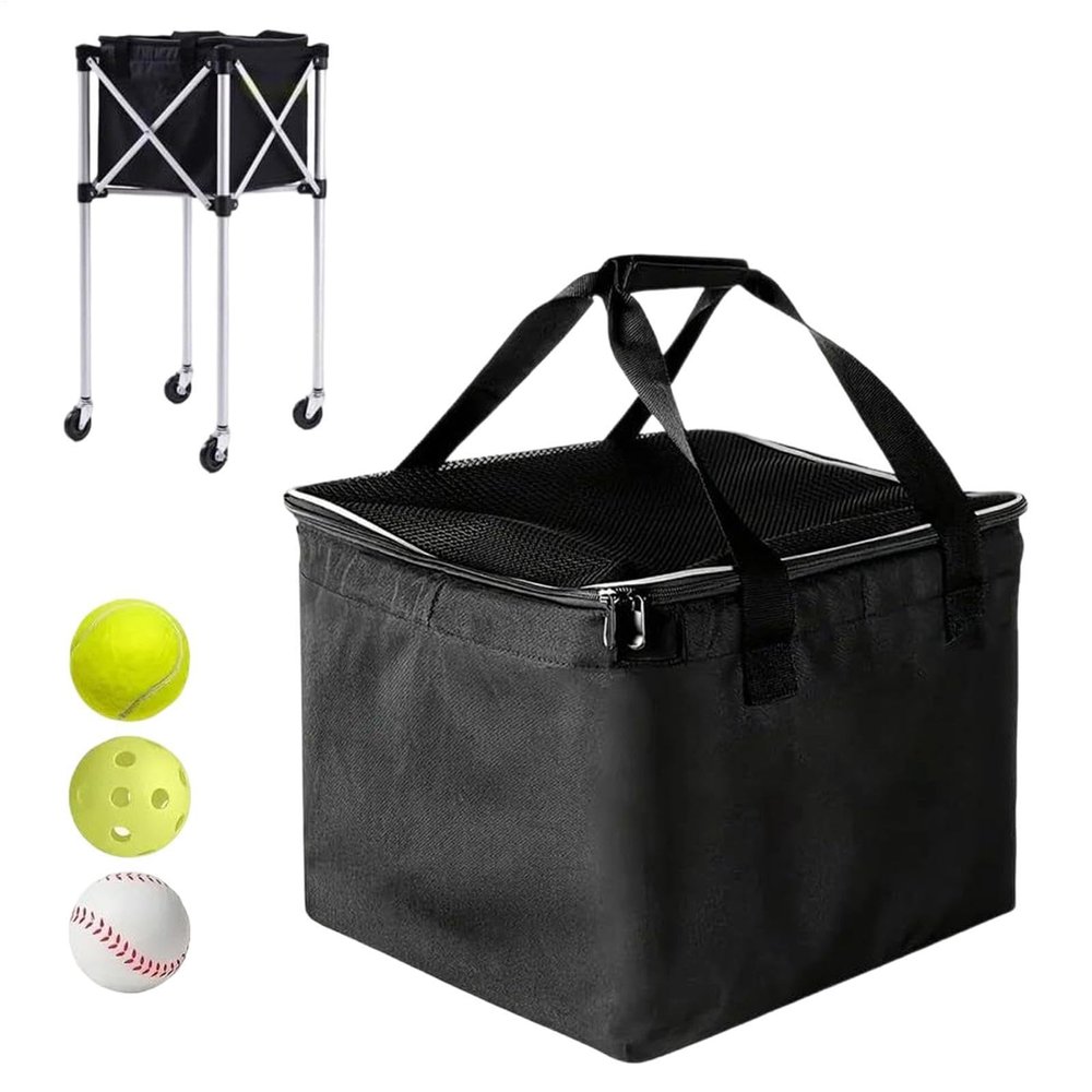 Tennis Bag, Pickleball Ball Hopper and Portable Sports Equipment Organizer