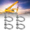 RhineCart Basics Shiny 304 Stainless Steel Bow Anchor Shackle Replacement, 4-Piece Set for Forestry Machinery (M8) view 3
