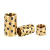 Graphite-Copper Bushing with Graphite Insert, Self-Lubricating Graphite-Brass Sleeve Bearing, 416 mm ID, Various Sizes, Pack (6 × 10 × 15 mm, 4 pcs) view 1