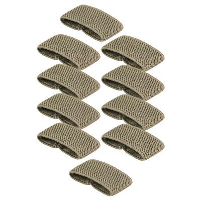 AsrMyjcx 10-Pack Elastic Belt Loops - Green
