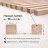 ESTADESIGN Premium Roll-Up Slatted Bed Base 140 x 200 cm, Fully Assembled | 100% Sustainable Birch Wood | FSC-Certified | Maximum Stability and Comfort | Load Capacity up to 700 kg view 2
