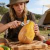 2-in-1 Kitchen Peeler with Wooden Handle view 2