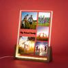 Baixtuo Personalized Acrylic Photo Frame with LED Night Light view 1