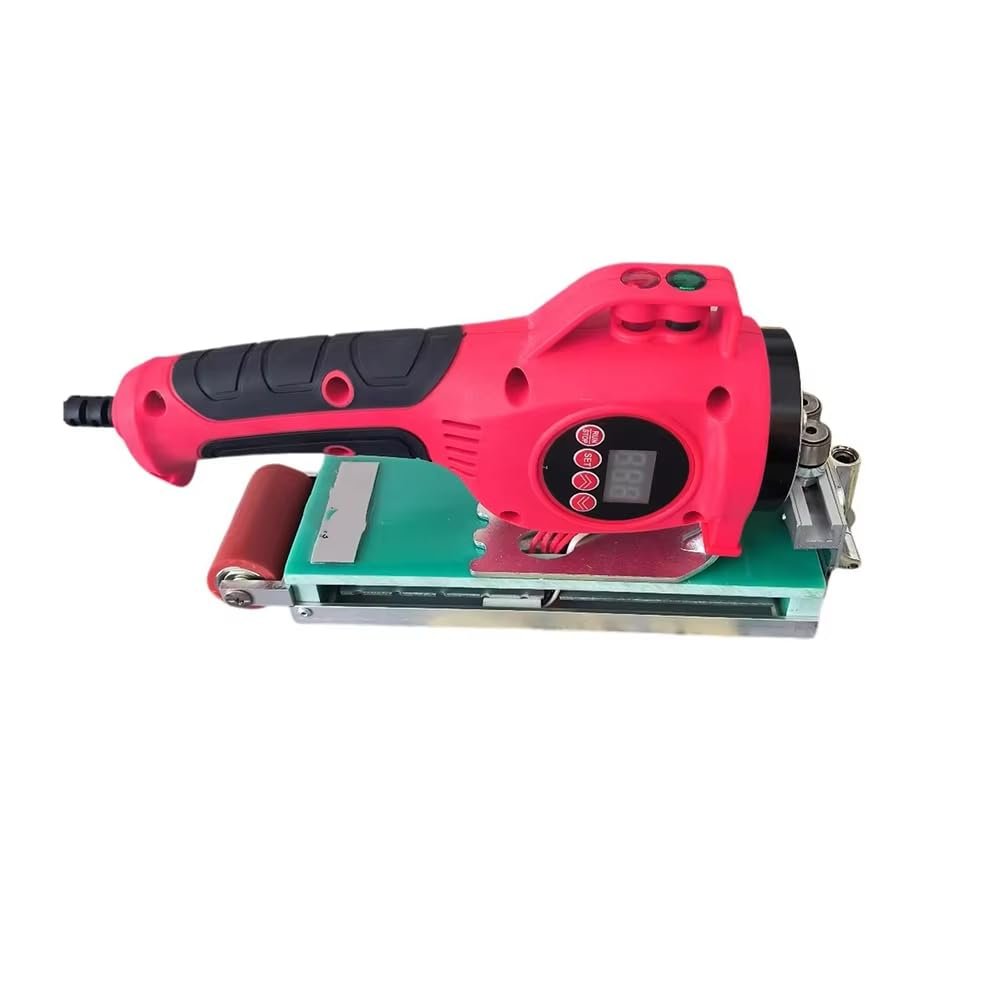 LeTkingok Mini Edge Banding Machine with Digital Display, 220V AC, 120–300°C Temperature Control, for Hot-Melt Edge Bands