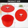 Silicone Lid with Precision Vent for 5QT Mixer - Reusable, Dishwasher Safe, Reliable Seal (Black) view 2