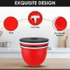 Silicone Lid with Precision Vent for 5QT Mixer - Reusable, Dishwasher Safe, Reliable Seal (Black) view 4
