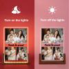 Baixtuo Personalized Acrylic Photo Frame with LED Night Light view 2