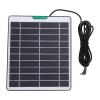 Yechiry 5W 5V Solar Panel Charger with Type-C, Waterproof, Black view 1
