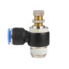 5PCS SL-Series 90° Pneumatic Brass Flow Control Valve, Push-In, for 4–12 mm OD Gas Lines (SL8-03 (3I8)) view 1