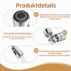 2-Pack 3-Mode Pull-Out Faucet Aerators, 360° Swivel, M22/M24 Adapters view 3