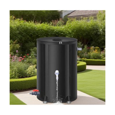 Foldable PVC Rainwater Collection Tank, Multicolor, 50L–1000L (Black, 50L)