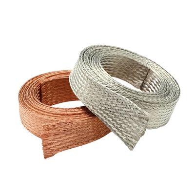 Braided Cable Sleeve, Pure or Tinned Copper, 228 mm Diameter, 1 m/5 m, for Cable Shielding (Pure Copper, 4 mm, 5 m)