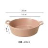 Special Double-Ear Ceramic Baking Bowl, Khaki view 2