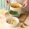 Special Double-Ear Ceramic Baking Bowl, Khaki view 3