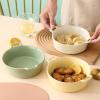 Special Double-Ear Ceramic Baking Bowl, Khaki view 4