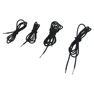 Stretch Cord Replacement for Garden Loungers and Folding Chairs, 2 Long 220 cm and 2 Short 140 cm Cords with Durable Connectors (Black)