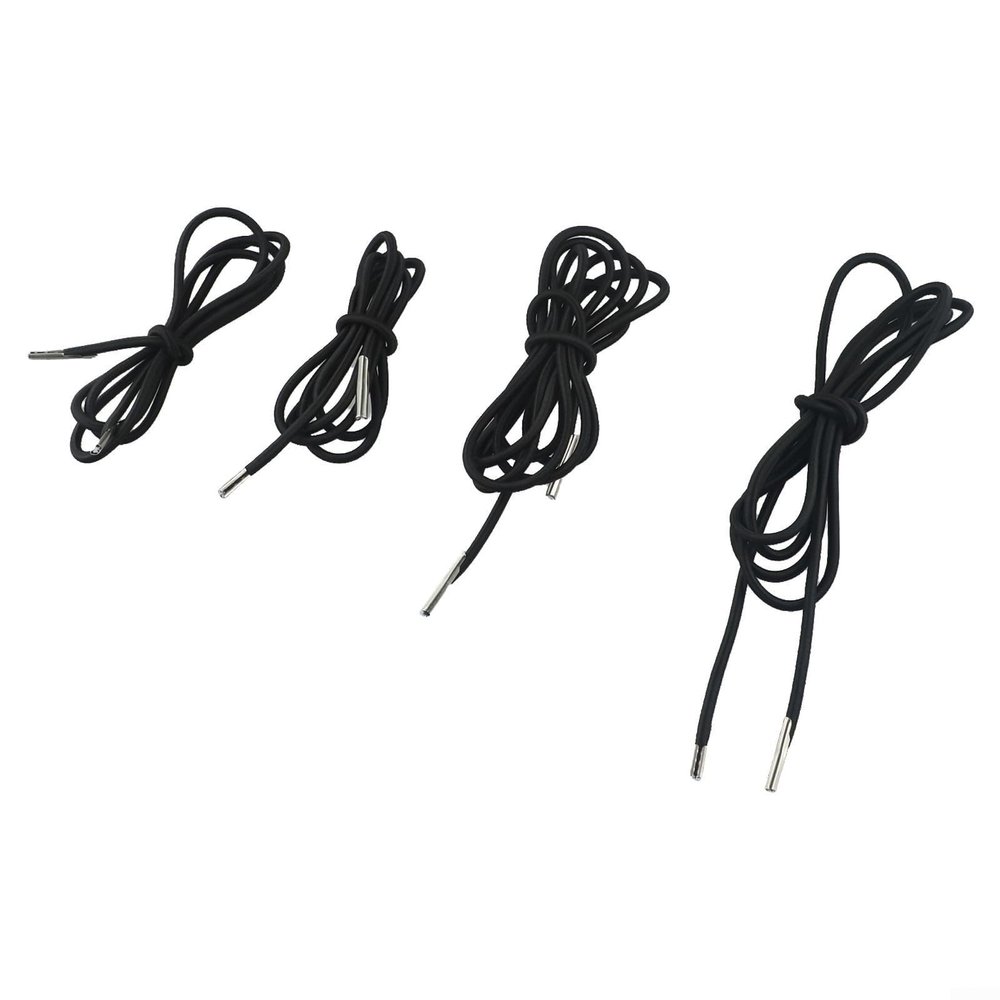 Stretch Cord Replacement for Garden Loungers and Folding Chairs, 2 Long 220 cm and 2 Short 140 cm Cords with Durable Connectors (Black)