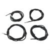 Stretch Cord Replacement for Garden Loungers and Folding Chairs, 2 Long 220 cm and 2 Short 140 cm Cords with Durable Connectors (Black) view 2