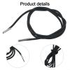 Stretch Cord Replacement for Garden Loungers and Folding Chairs, 2 Long 220 cm and 2 Short 140 cm Cords with Durable Connectors (Black) view 4