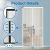 Magnetic Insect Screen Door Curtain, 87 × 222 cm, White view 4