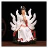 Feng Shui Buddha Statue, Lifelike Nine-Tailed Fox, White view 1