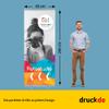 druck.de Premium Printed Roll-Up Banner - 85 x 200 cm - 85 x 200 cm view 2