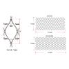 Stainless Steel Plant Climbing Net, 5 x 5 cm Mesh, 2 mm Cable, 1 x 3 m view 3