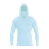 Men's Long-Sleeve Rash Guard Hoodie with Mask, UPF 50+, Green, XL view 2