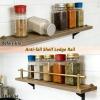 5-Piece Aluminum Alloy Shelf Guard Rail Set, Gray, 34 cm view 2