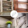 5-Piece Aluminum Alloy Shelf Guard Rail Set, Gray, 34 cm view 3