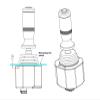 61B Single-Axis Hall-Effect Joystick for Boats and Yachts, 24V, 422 view 2