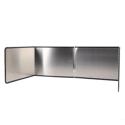Haofy Stainless Steel Folding Splatter Guard, 4-Sided, 80 x 40 cm