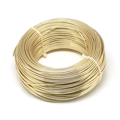 Bonsai Wire, 500 g, 0.6/0 mm Aluminum Wire, Champagne Gold, 5 mm, 35 m