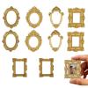 10 Pack Mini Picture Frames - Gold Vintage view 1