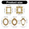 10 Pack Mini Picture Frames - Gold Vintage view 2