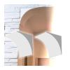 Semicircular Door Arch Drywall Form, Foam Half-Circle Arch Set, DIY, Pre-Bent, Paintable, 2-Pack, Various Sizes (23.5 x 23.5 x 23.5 cm) view 1