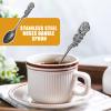 Stainless Steel Serving Spoon with Floral Handle view 2