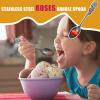 Stainless Steel Serving Spoon with Floral Handle view 3