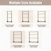 COAKUE Mobile Heavy-Duty Steel Scarf Holder, Rolling Fabric Swatch Rack, 123 × 45 × 205 cm, 2 Rods view 3