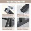 COAKUE Mobile Heavy-Duty Steel Scarf Holder, Rolling Fabric Swatch Rack, 123 × 45 × 205 cm, 2 Rods view 4