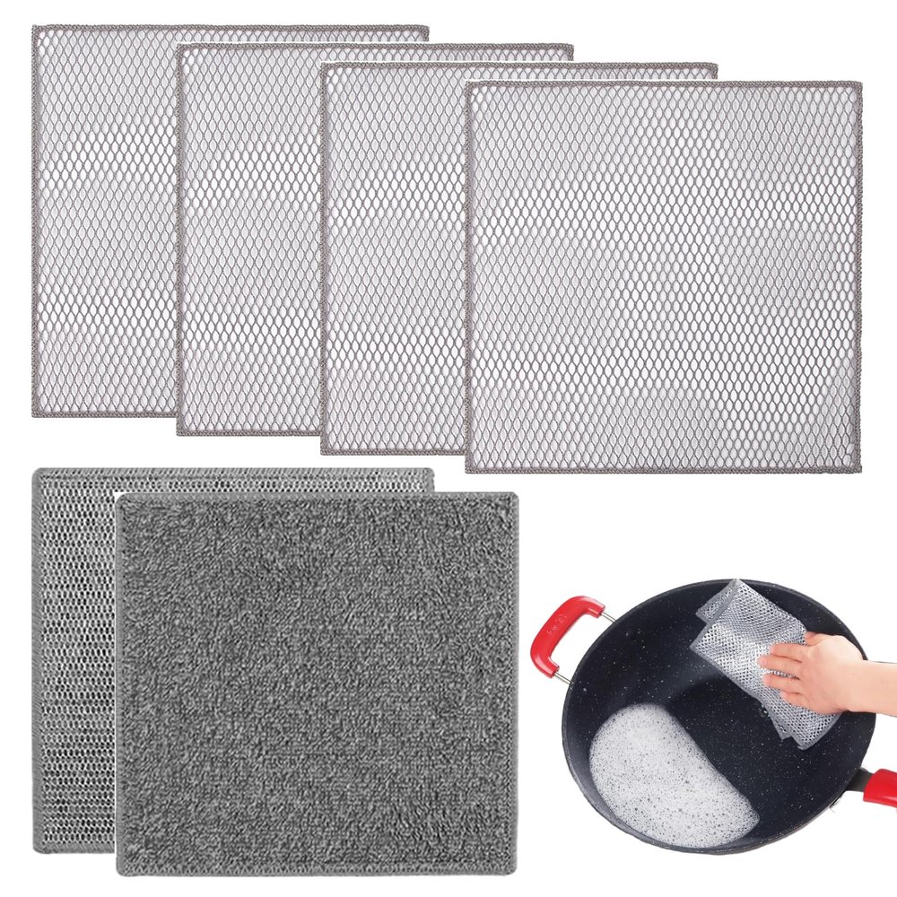 ZMaglorian Cleaning Cloth and Dough Cloth Set, 6 Pieces
